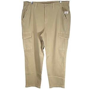 American Eagle Cargo Pants Womens 18 Regular Tan Khaki Stretch Utility Outdoor